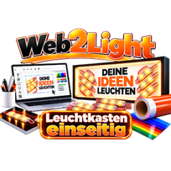 Leuchtkasten einseitig Tiefe 8cm