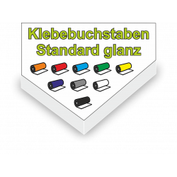 Klebebuchstaben Oracal 631 Serie leicht ablösbar