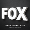 3D Buchstaben Frontleuchter