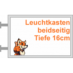 Leuchtkasten beiseitig Tiefe 16cm