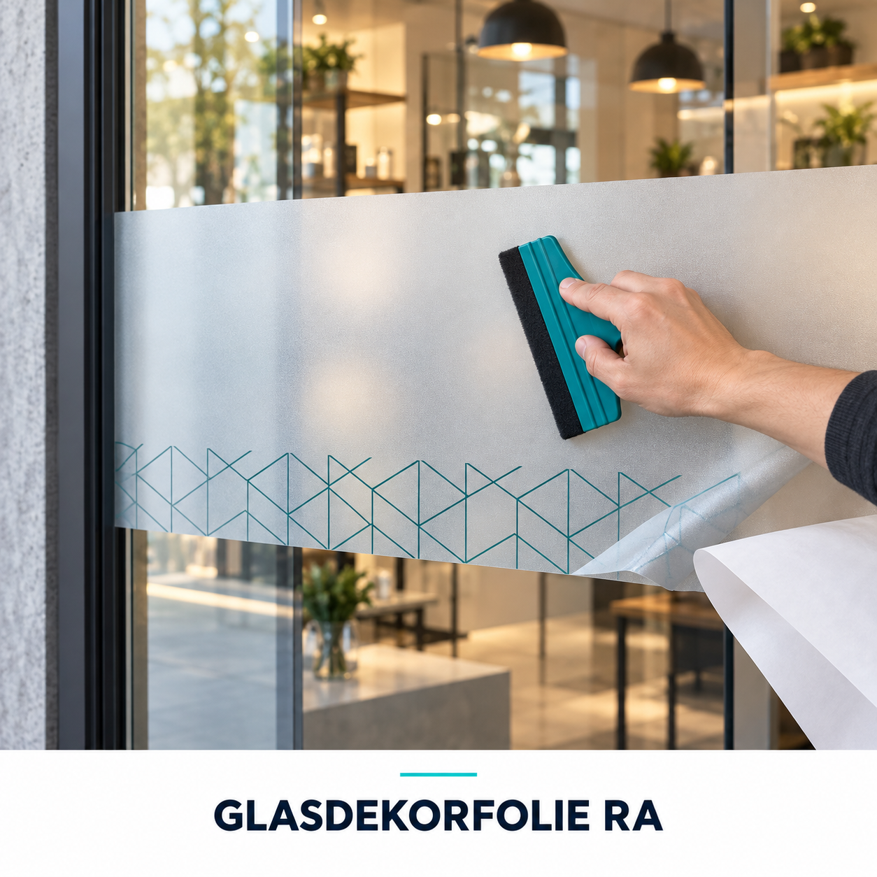 Anwendungsbeispiel Glasdekorfolie RA