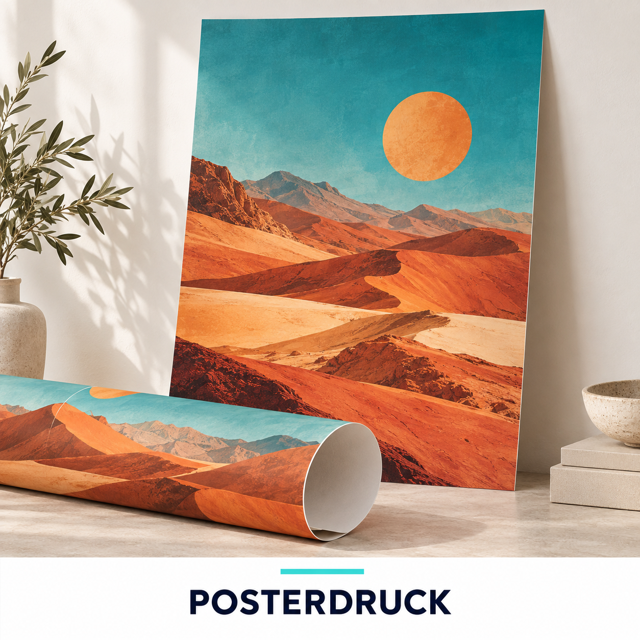 Anwendungsbeispiel Posterdruck auf Papier